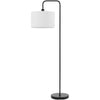 Globe Electric Barden 58 in. Matte Black/White Floor Lamp