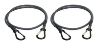 Keeper Gray Carabiner Style Bungee Cord 48 in. L x 0.315 in. 1 pk