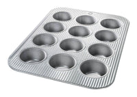 Usa Pan 11-1/8 In. W X 15-3/4 In. L Muffin Pan Silver