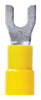 Jandorf 12-10 Ga. Insulated Wire Terminal Spade Yellow 5 pk