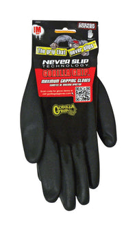 Grease Monkey Unisex Indoor/Outdoor Nylon Mechanic Grip Gloves Black M 1 pair (Pack of 6)