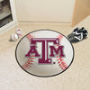 Texas A&M University Baseball Rug - 27in. Diameter