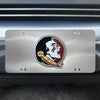 Florida State University 3D Stainless Steel License Plate