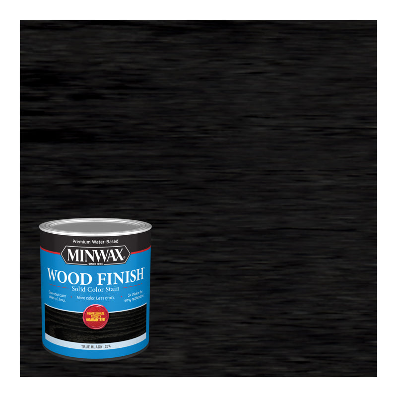 Minwax Wood Finish Water-Based Solid True Black Water-Based Wood Stain