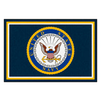 U.S. Navy Crest 5ft. x 8 ft. Plush Area Rug