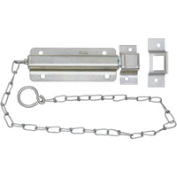 National Hardware 6 in. L Zinc-Plated Steel Chain Bolt (Pack of 2).