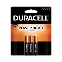 Duracell Coppertop AAA Alkaline Batteries 6 pk Carded