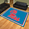 University of Mississippi (Ole Miss) Light Blue 8ft. x 10 ft. Plush Area Rug