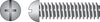 Hillman No. 10-24 X 4 in. L Combination Round Head Zinc-Plated Steel Machine Screws 100 pk