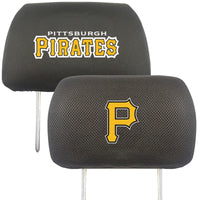 MLB - Pittsburgh Pirates Embroidered Head Rest Cover Set - 2 Pieces