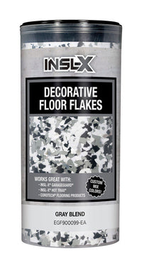 Insl-X Indoor and Outdoor Gray Blend Decorative Floor Flakes 12 oz