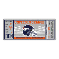 NFL - Denver Broncos Ticket Runner Rug - 30in. x 72in.