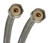 Fluidmaster Universal 1/2 in. FIP Compression 16 in. Braided Stainless Steel Supply Line