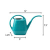 Bloem Blue 0.44 gal. Resin Watering Can (Pack of 12)