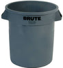 Rubbermaid Commercial BRUTE 10 gal. Plastic Brute Refuse Can (Pack of 6)