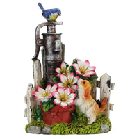 Alpine Polyresin Multi-color 12 in. Dog Statuary