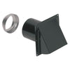 Broan 6.5 in. W Black Wall Cap Vent