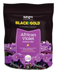 Black Gold Organic African Violet Potting Mix 8 qt (Pack of 8).