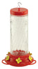 Audubon 6-Ports Red & Clear Glass Swirl Humming Bird Feeder 30 oz.