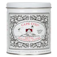 Cape Cod Vanilla Scent Metal Polish 3 oz Cloth