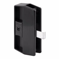 Prime-Line Zinc-Plated Black Plastic Sliding Screen Door Latch 1 pk