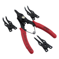 Great Neck Vinyl Grip Handle Industrial Snap Ring Plier Set for Internal/External Snap Rings