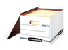 Bankers Box Stor/File 450 lb White Storage Box 10 in. H X 12 in. W X 15 in. D Stackable