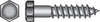 Hillman 5/16 in. X 1 in. L Hex Stainless Steel Lag Screw 50 pk