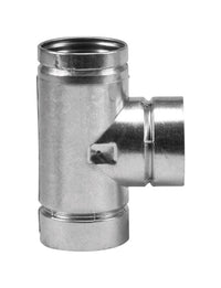 Selkirk 3 in. x 3 in. x 3 in. Aluminum/Galvanized Steel Vent Tee with Cap (Pack of 2)