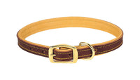 Weaver Leather Deer Ridge Brown Leather Dog Collar