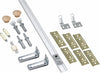 National Hardware White Steel Folding Door Hardware Set 1 pk