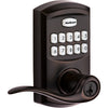 Kwikset SmartKey Venetian Bronze Zinc Electronic Touch Pad Entry Lever