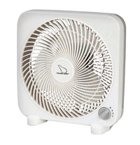 Polar Aire White High Velocity 3-Speed Electric Box Fan 11.18 H x 9 Dia. in.