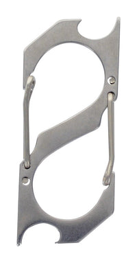 Hillman Metal Silver Multitool Carabiner (Pack of 3).