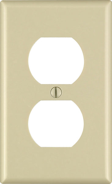 Leviton Brown 2 Gang Plastic Duplex/Toggle Wall Plate 1