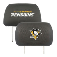 NHL - Pittsburgh Penguins Embroidered Head Rest Cover Set - 2 Pieces