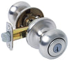 Kwikset SmartKey Juno Satin Nickel Entry Lockset KW1 1-3/4 in.