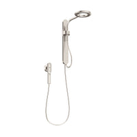 Spot resist brushed nickel two-function 7.9" diameter spray head standard with handshower