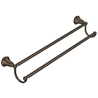 OIL RUBBED BRONZE 24" DOUBLE TOWEL BAR