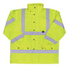 Boss Hi-Vis Yellow Polyester Rain Jacket XXXL