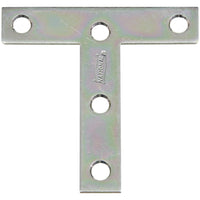 116BC 3" X 3" T Plate - Zinc Plated