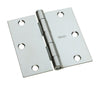 National Hardware 3-1/2 in. L Zinc-Plated Door Hinge (Pack of 15)