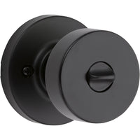 Kwikset Signature Series Pismo Iron Black Entry Knob KW1 2-1/4 in.