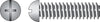 Hillman No. 10-32 X 3/4 in. L Combination Round Head Zinc-Plated Steel Machine Screws 100 pk