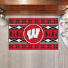 University of Wisconsin Holiday Sweater Rug - 19in. x 30in.