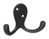 National Hardware Oil Rubbed Bronze Black Zinc 3 in. L Double Hook 35 lb 1 pk