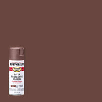 Rust-Oleum Stops Rust Satin Chestnut Brown Spray Paint 12 oz.