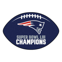 NFL - New England Patriots Super Bowl LIII Champions Football Rug - 20.5in. x 32.5in.