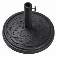 Bond  Black  Envirostone  Umbrella Base  17.7 in. L x 17.7 in. W x 13.18 in. H