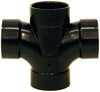 Charlotte Pipe 3 in. Hub X 3 in. D Hub ABS Sanitary Tee